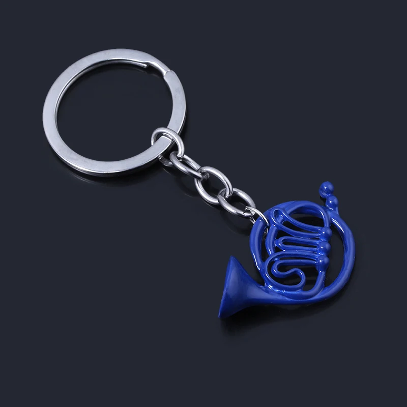 Moive How I Met Your Mother Classic Keychain Blue Trumpet Yellow Umbrella Keyring for Women Men Fans Jewelry