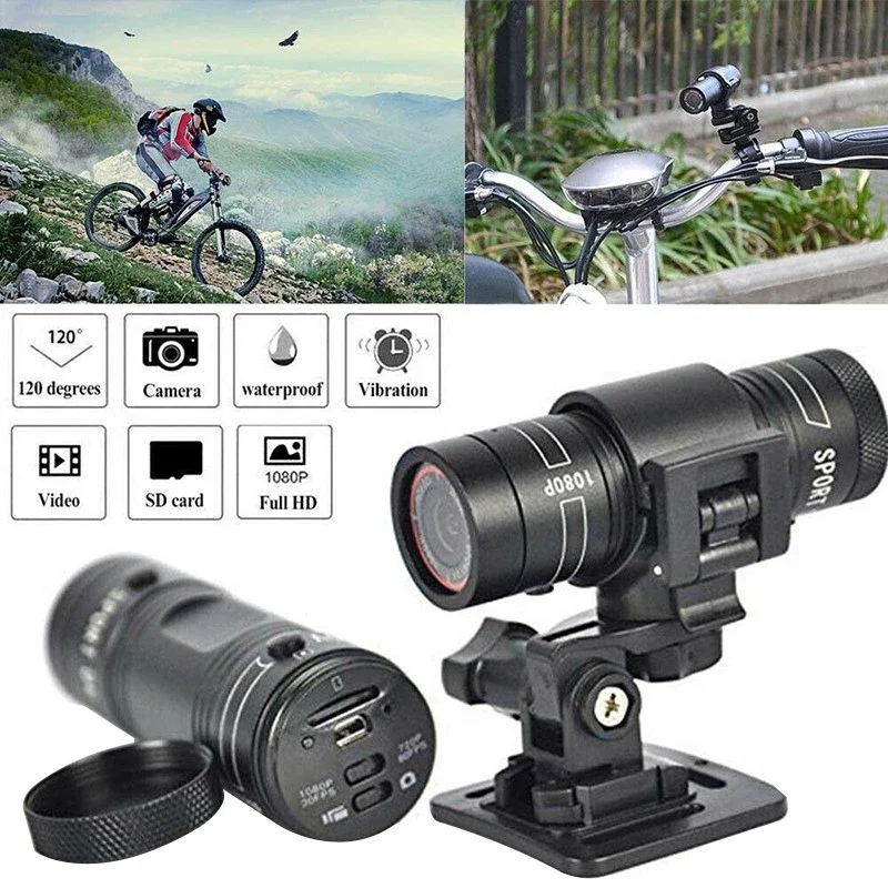 MHCABSR Camera Bicycle Motorcycle Helmet Motion Camera, Action Camera DV Camera 1080p Car Mounted Video Recorder Portable DV