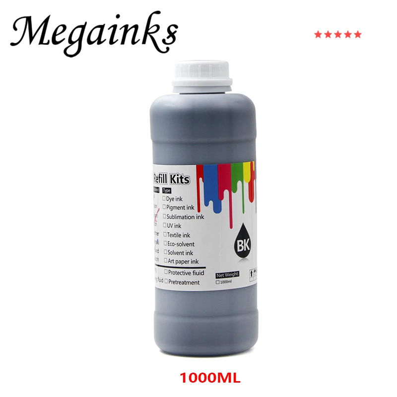 4color DX5 DX7 XP600 TX800 1000ML Outdoor eco Solvent Ink for Epson DX5 DX7 XP600 TX800 printhead oily piezoelectric head