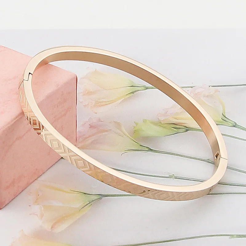Best-selling Jewelry 4MM Stainless Steel Geometric Bracelet Parent-child Series Ladies Love Bracelet Party Gift Wholesale