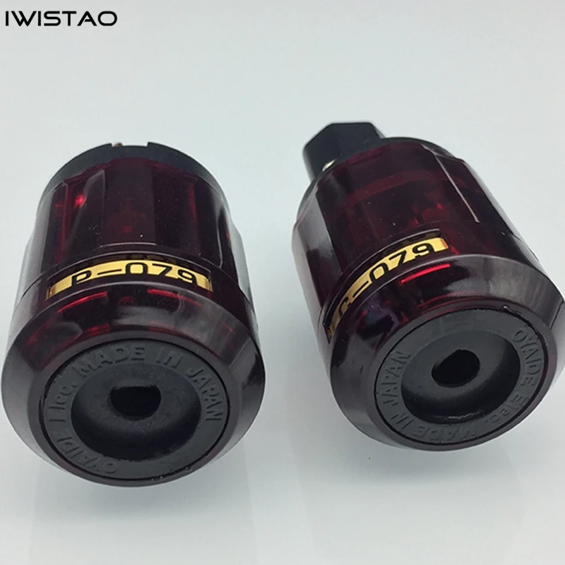 079 Oyaide Puro Rame Australiano/Americano Spina di Alimentazione Standard Cavo di Alimentazione Spina Coda HIFI FAI DA TE