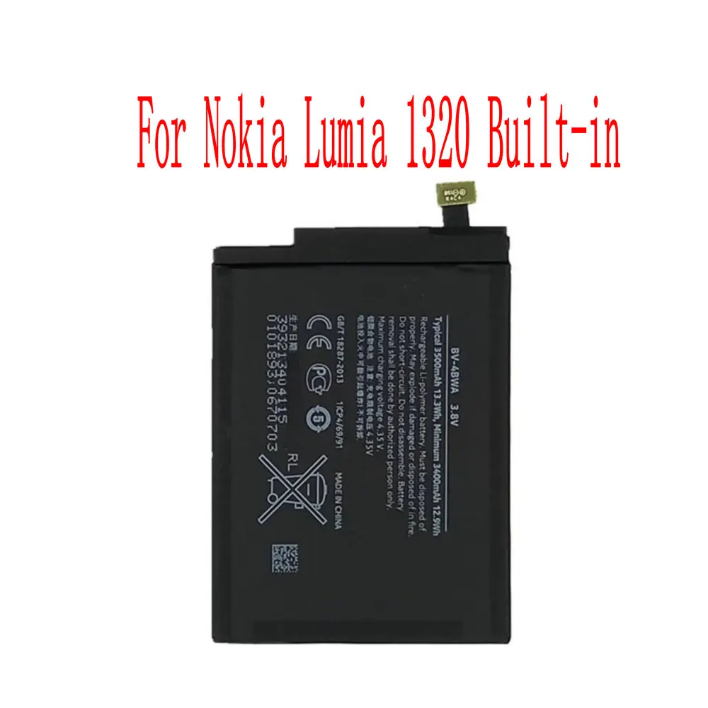 

Brand new high quality 3500mAh BV-4BWA Battery For Nokia Lumia 1320 Built-in Cell Phone