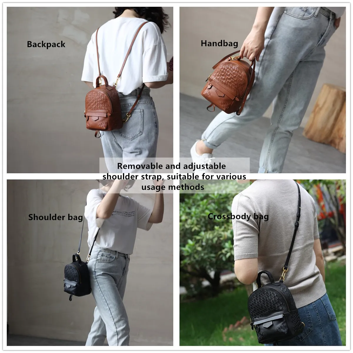 Mini Real Leather Backpack Women New Arrival Messenger Purses Luxury All-Match Single Shoulder Bags