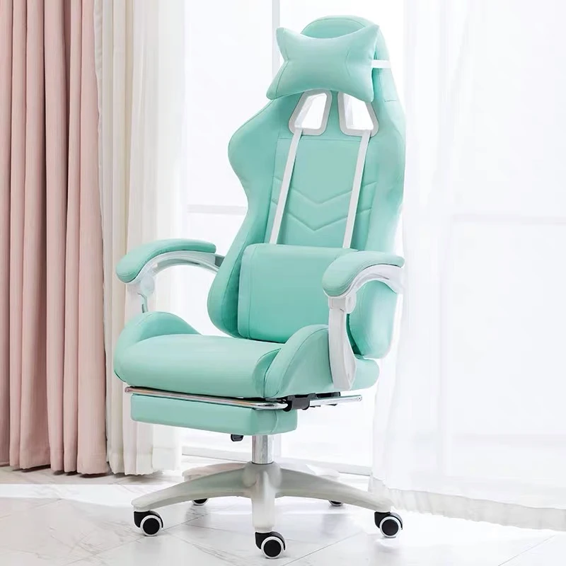 New macaron series E-sports gaming chair home anchor live broadcast ergonomic game athletic swivel chair students computer chair