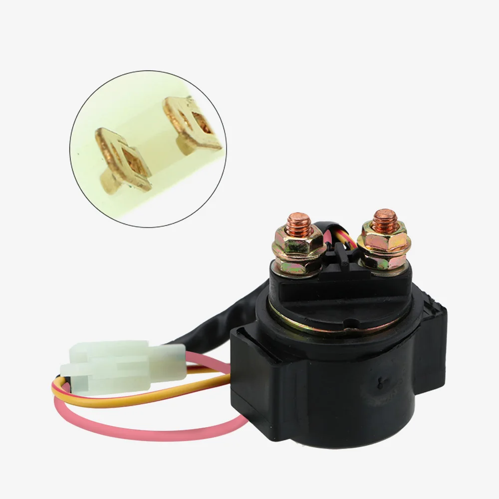 12V Motorcycle Solenoid Starter Relay 2 Pin Bike Motorbike Accessories For GY6 50CC 125CC 150CC Scooter ATV Karts CG125 GY6-125