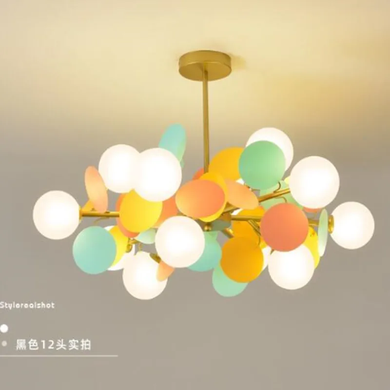 

Creative Flower Branch LED Ceiling Lamp Children's Bedroom Ceiling Lights Fashionable Living Room Deco Lighting Corridor Lamp