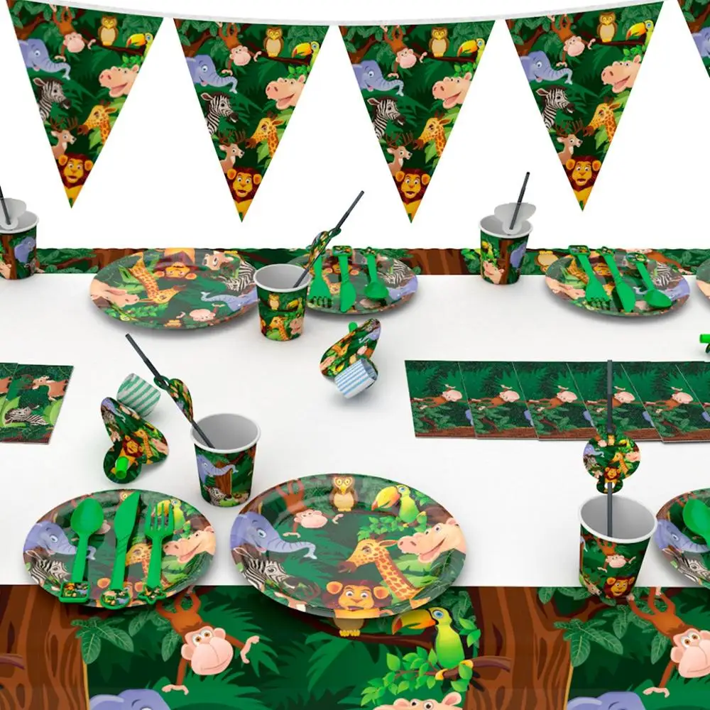PATIMATE 12pcs EVA Foam Masks Animal Party Decor Summer Party Birthday Decoration Safari Jungle Party Decor Party Favors