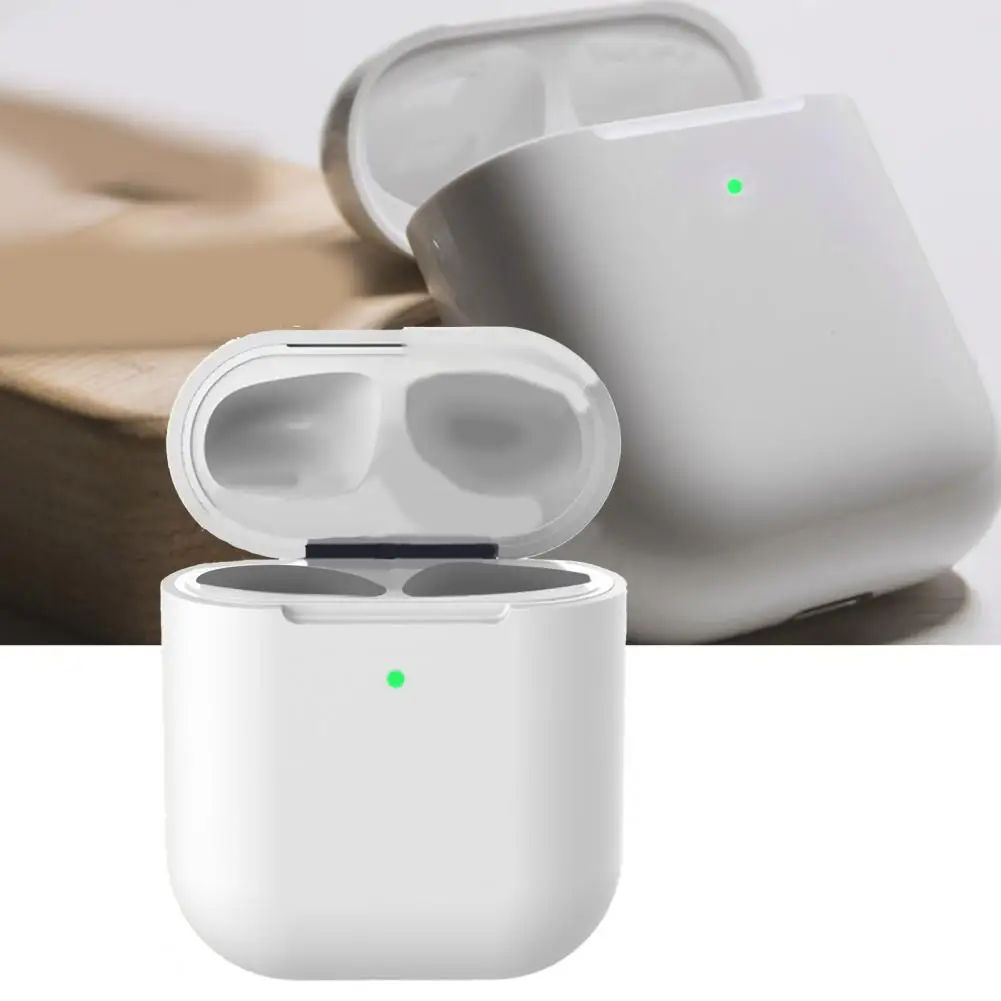 실용적인 내마모성 실리콘 무선 이어폰 케이스 커버, 이어폰 보관 가방, 2 인용