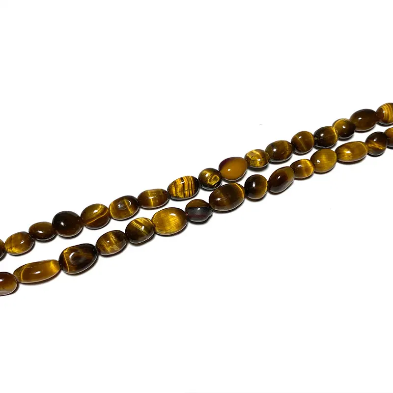 LUOMANXIARI 100% Natural Stone Beads Yellow Gravel Tiger Eye For Jewelry Making DIY Bracelet Necklace Accessories 6-7MM