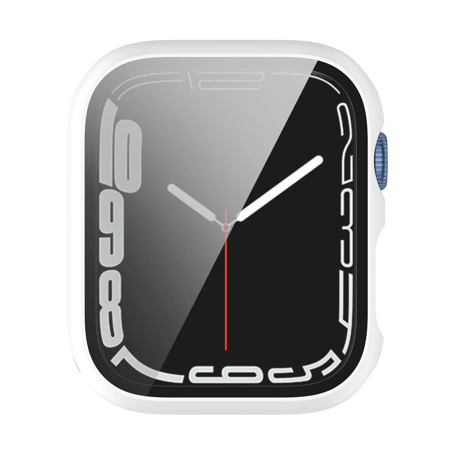 زجاج + غطاء لساعة ابل حافظة 45 مللي متر 41 مللي متر ساعة اكسسوار شاشة ممتص + واقي للشاشة لساعة ابل serie 7 اكسسوارات