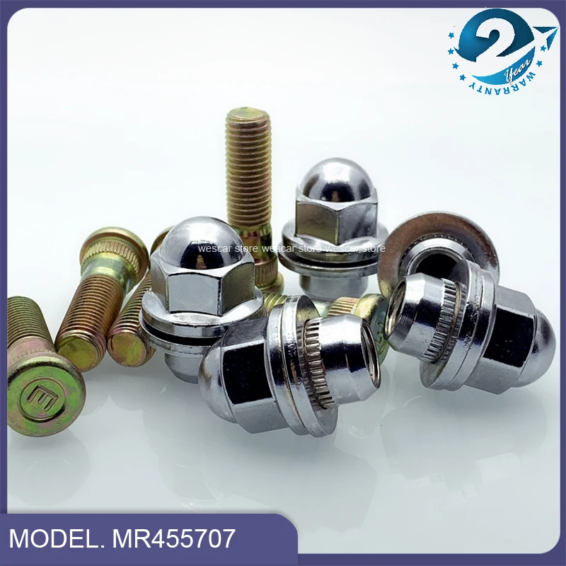 Roue de voiture standard M12 x 1.5, 2/4/8/10 pièces, vis LDPKg pour Mitsubishi Outlander Pajero 1234 dehors II L200 Lancer Grandis MR455707