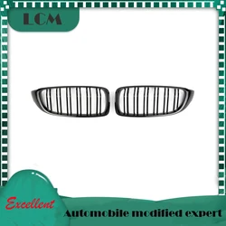 ABS Double Slats Gloss Black/Matt /Triple Color+Chrome Front Kidney Grille For BMW 4 Series F32 F33 F36 F80 F82 F83 Grill 14-19