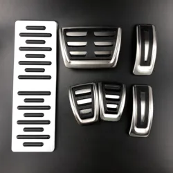 Car Gas Brake Footrest Pedals For Audi A4 S4 A5 S5 8T Q2 Q3 Q5 SQ5 A6 C7 A7 S7 S6 4G A8 S8 4H Q7 Q8 For Porsche Cayenne Macan