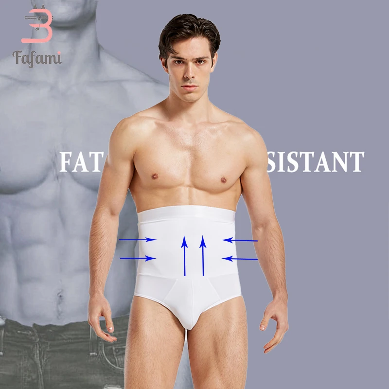 High Waist Compression Panties Men Shaper Firm Tummy Control Briefs Body Slimming Belt Underwear Belly Girdle Abdomen Corset