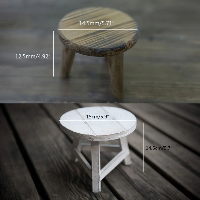 900C Newborn Photography Props Mini Wood Desk Tables Baby Photo Posing Wooden Prop Foto Shooting Accessories