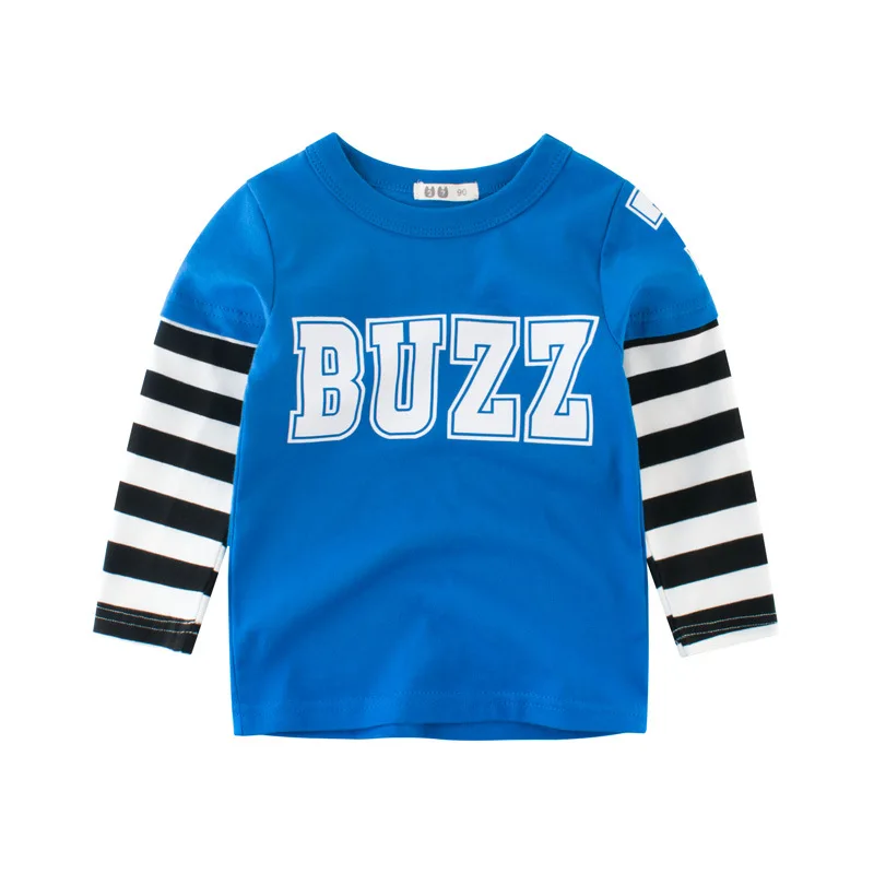 2024 Spring Children T-shirts for Boys Girls Clothes Fashion Letter Cotton Long Sleeve Tops Baby Girls Bottoming Shirts  Kids