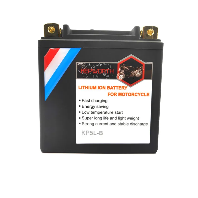 KP5L-B Lithium Motorcycle Starter Battery Built-in BMS 12V 3Ah CCA 180A LiFePO4 Scooter Battery For ATVs Jet Ski\'s Snowmobiles