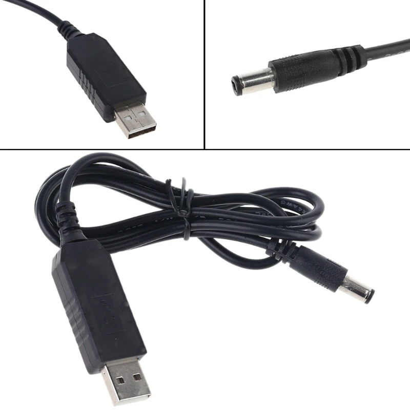 QC 3.0 USB To 5V 9V 12V Adjustable Voltage Step Up 5.5x2.5mm /5.5x2.1mm Cable Power Boost Line For WiFi Router LED Strip 12V