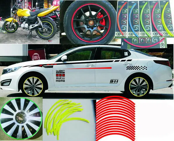 22 23 inch Car Wheel Hub Rim Edge Protector Ring Tire Guard Sticker Rubber Strip