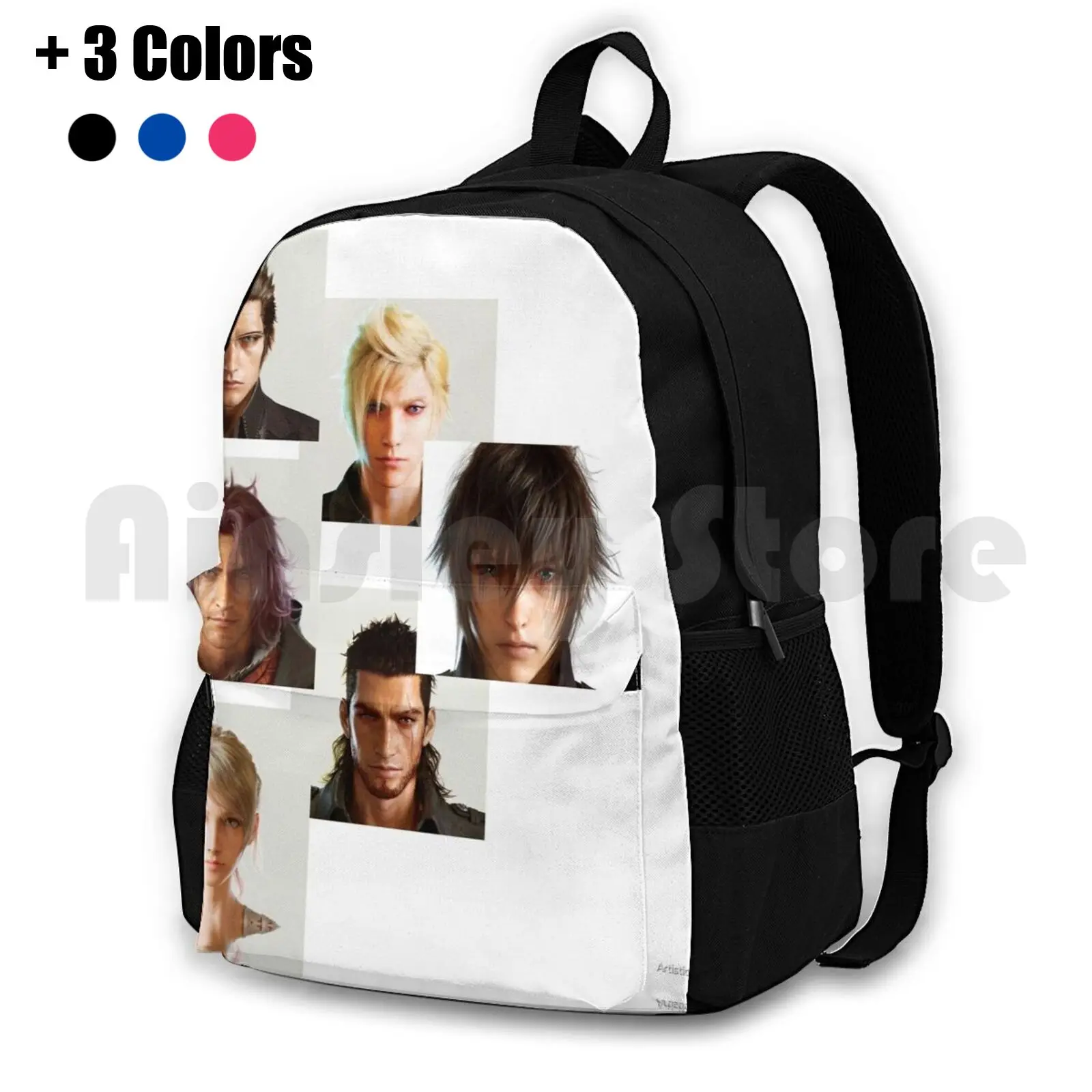 Outdoor Hiking Backpack Waterproof Camping Travel Noctis Luna Prompto Gladio Ignis Ardyn