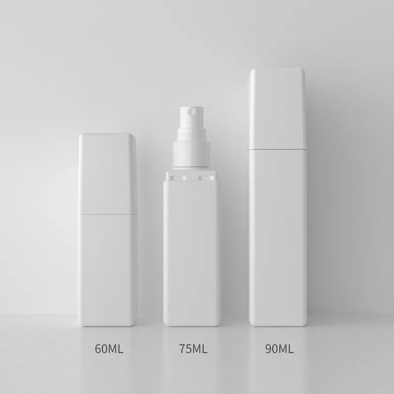 

10/30pcs 60ml 75ml 90ml Refillable Bottles White Plastic Perfume Atomizer Mini Empty Spray Bottle Portable Travel Accessories