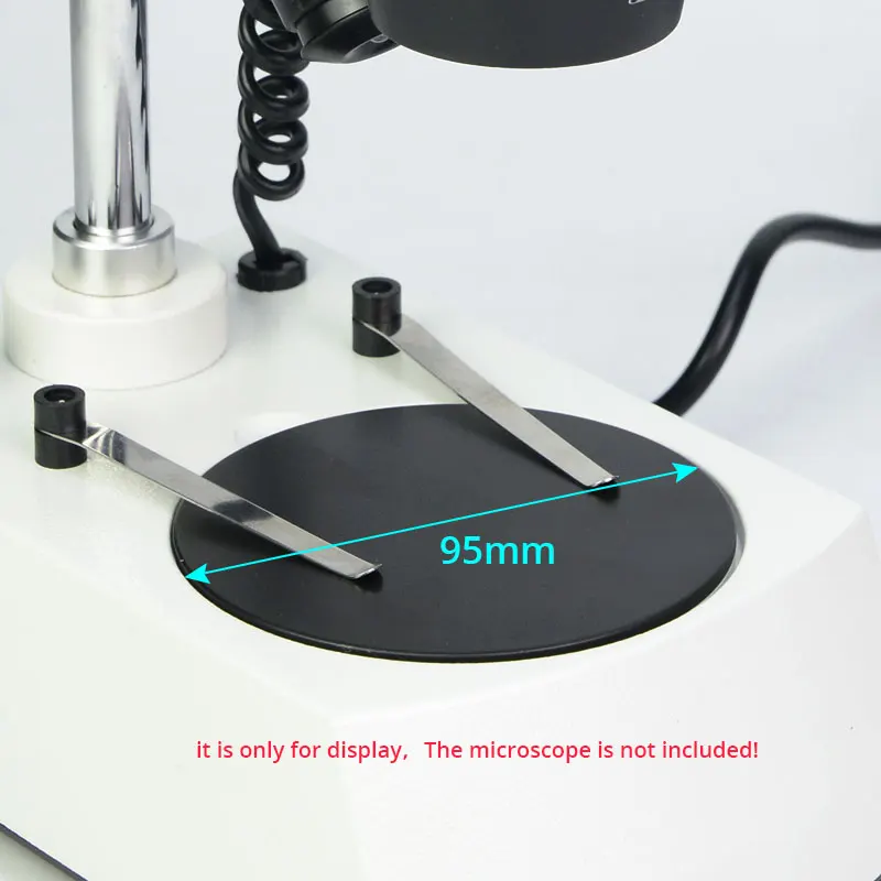 Stereo Microscope Base Black White Working Board Bottom Working Loading Plate Stage Round Plastic Plate Diameter 60mm 75mm 95mm