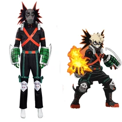 My Hero Academia S5 Bakugou Katsuki Cosplay Costume Battle Outfits Halloween Carnival Suit Customize Any Size