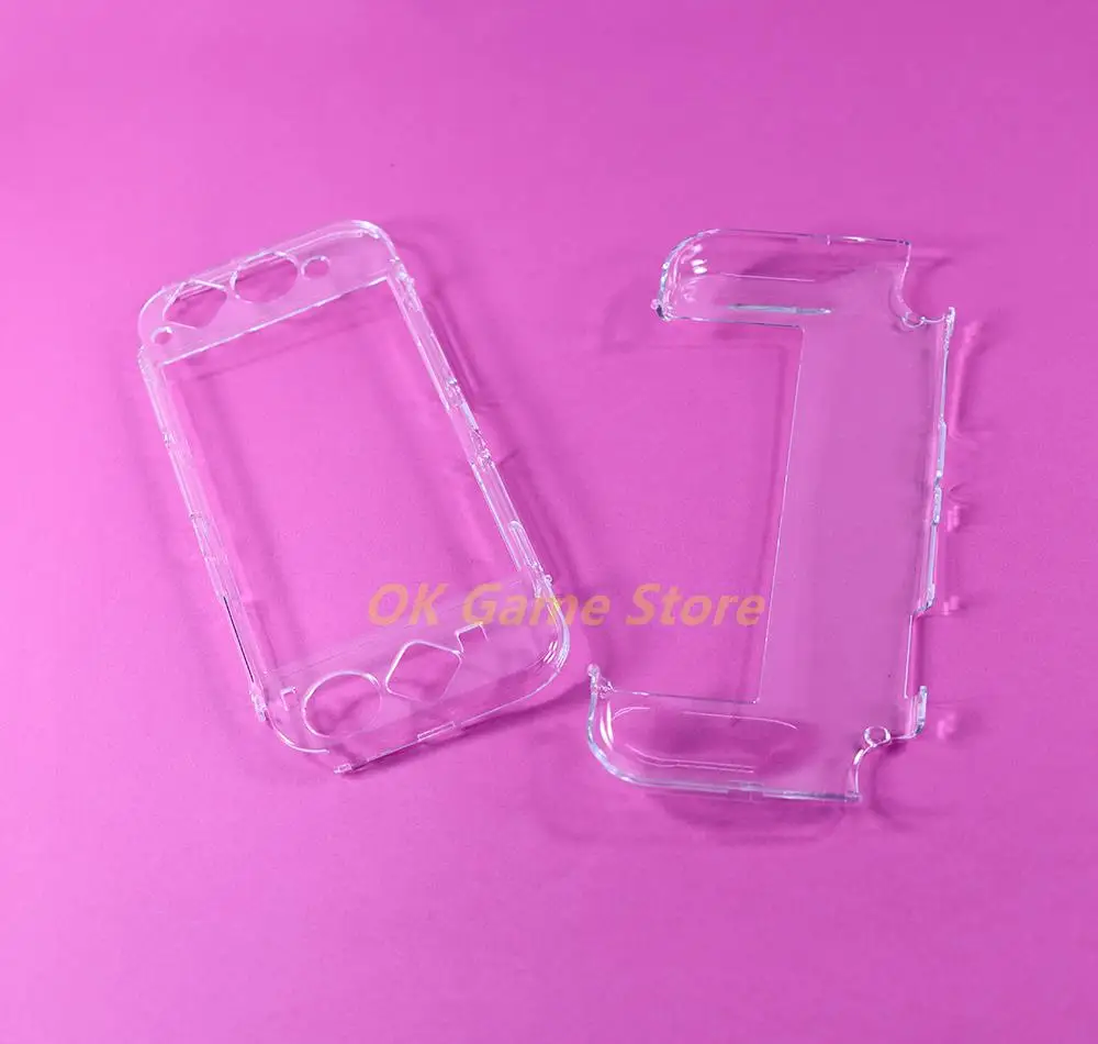 12pcs Crystal Shell Transparent Protective Cover For Nintendo Switch OLED Console Shockproof Back Shell For Switch OLED Case