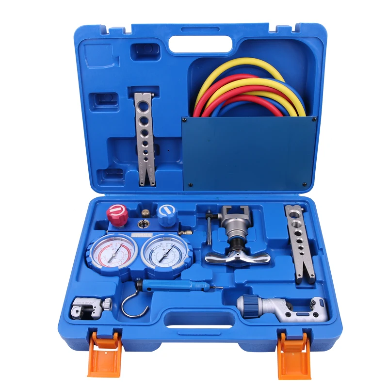 Refrigeration Integrated Flaring Tool Kits VTB-5B  Expander Set with R410A Refrigerant Pressure Gauge