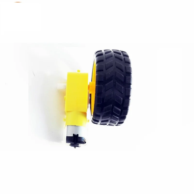 Rueda de Motor TT de 65mm, Motor TT para chasis de coche 2wd/4wd, neumático de plástico de coche inteligente, Motor magnético fuerte RC para modelo de Robot TT de juguete
