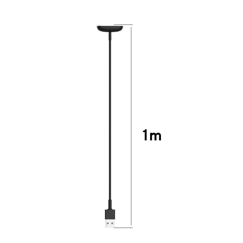 BEHUA 50/100ซม.แบบพกพา USB สายชาร์จสำหรับ Fitbit Luxe SmartWatch สร้อยข้อมือข้อมูลสายคุณภาพสูงอุปกรณ์เสริม