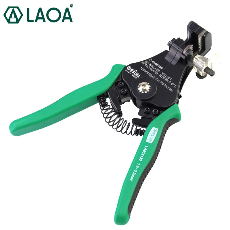 LAOA Automatic Wire Stripper Cable Shear Pliers Professional Electric Tool Zinc Alloy Material