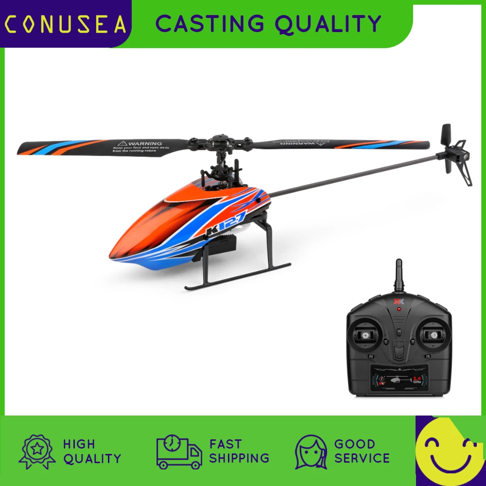 WLtoys K127 min Drone RC Plane Helicopter 2.4G 4CH 6-Aixs Gyroscope Flybarless With Air Pressure Fixed Height RTF Model  Airpla