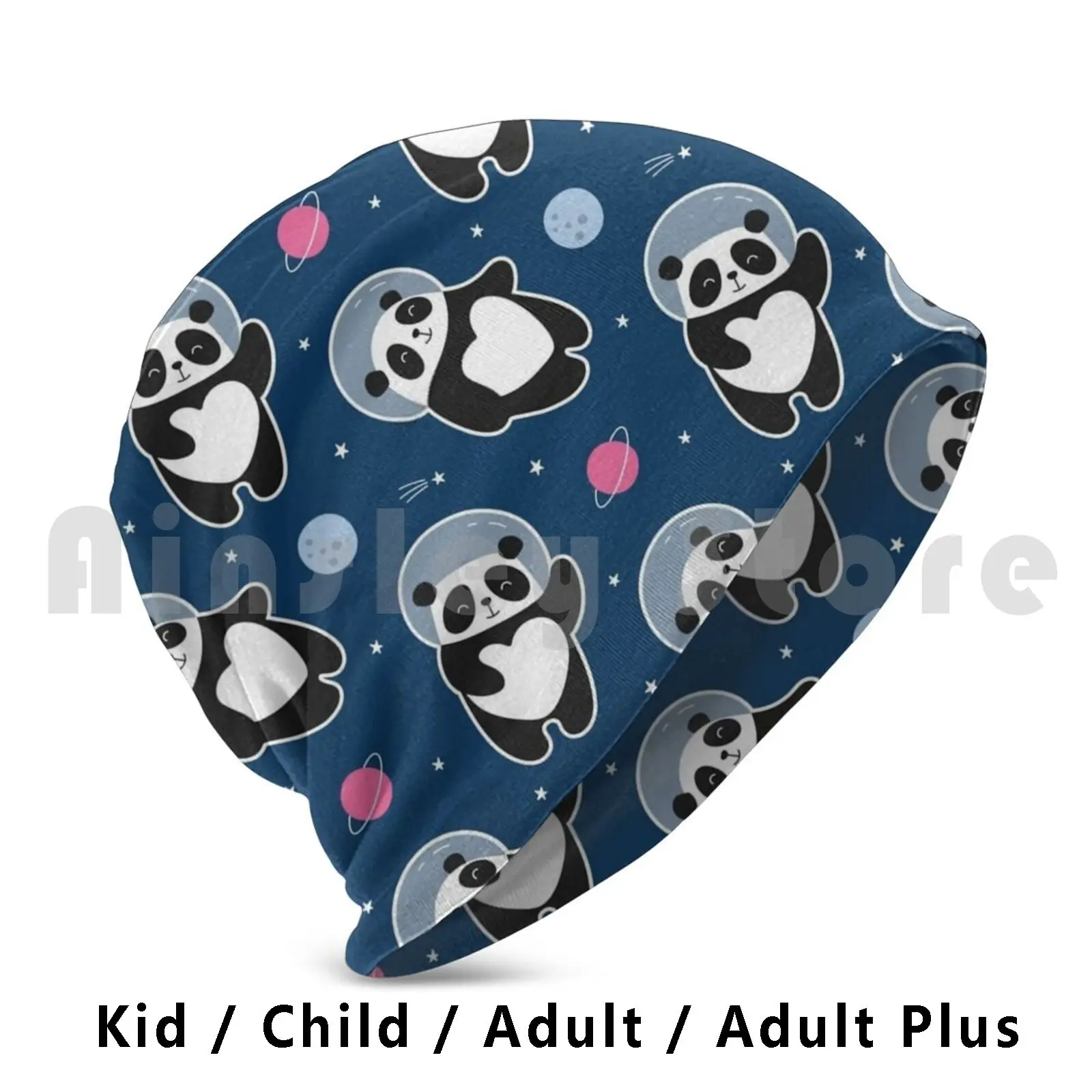 Panda Beanies Pullover Cap Comfortable Panda Panda For Women Panda For Kids Panda For Boys Panda Theme Panda Themed