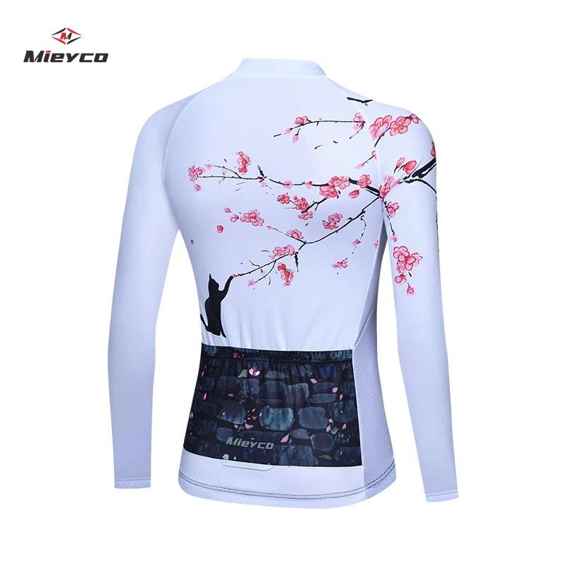 Mieyco White Cycling Jersey MTB Jersey 2022 Bicycle Team Cycling Shirt Women Long Sleeve Bike Wear Summer Premium Cycle Clothes