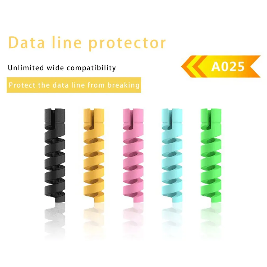Protector de Cable para teléfono móvil, funda protectora para cargador USB, accesorios de teléfono, funda protectora para cable de datos en espiral