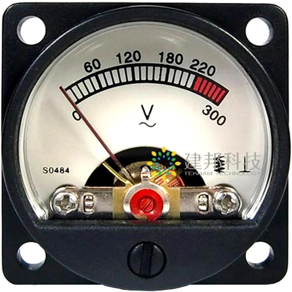 2pcs AC220V 300V DB Level AC Voltmeter VU Panel Meter Header w/Backlight & Power Supply Module