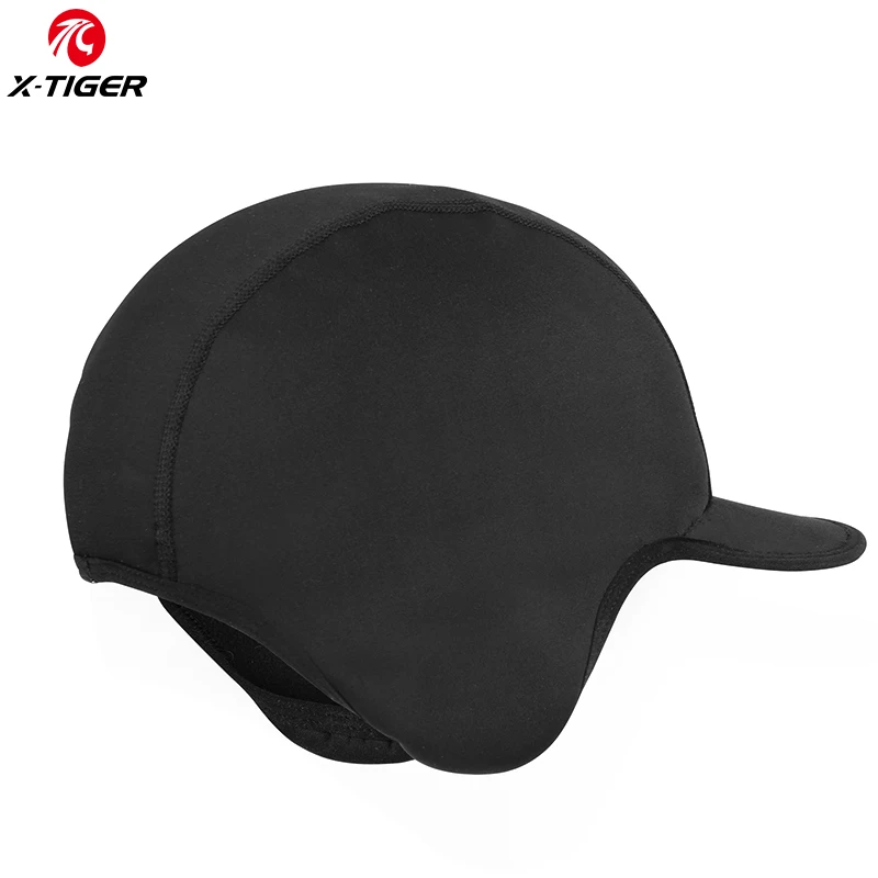 X-TIGER Men Winter Windproof Fleece Cycling Cap Running Skating Skiing Motocycle Riding Head Hat Woman MTB Bike Cycling Headwear