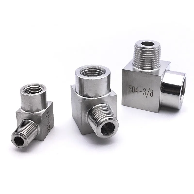 

2PCS 3/8" BSP Female To Male Thread Elbow 90 Deg 304 Stainless Steel Pipe Fitting Adapter Connector Operating pressure 2.5 Mpa