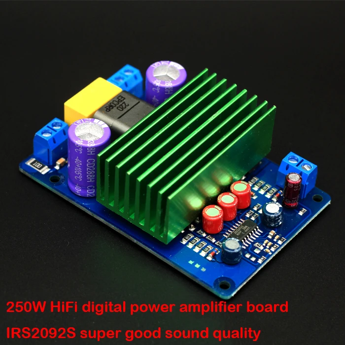 IRS2092S high-power 250W class D HIFI digital power amplifier board finished board mono