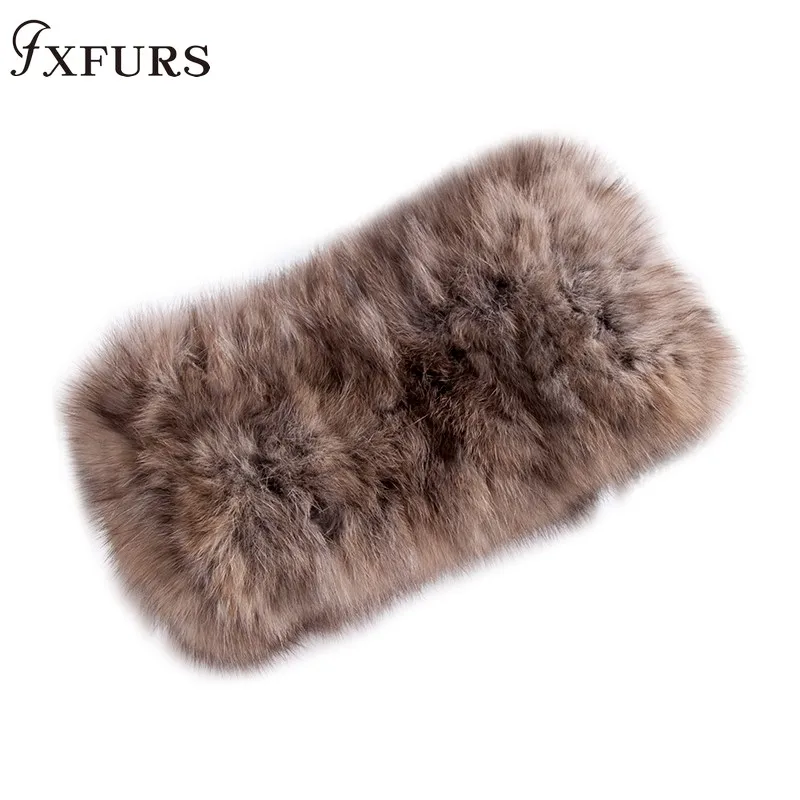 2020 New Women Real Sable Mink Fur Mufflers Rings Soft Warm Winter Fur Headband Girl High-end Fur Scarves Rings Neckwarmer Fur