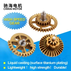 High Speed Titanium Alloy Shaft 13:1 16:1 18:1 Liquid Metal Gear Set for Ver.2/3 M4 AEG JinMing8 JinMing9 Airsoft Gel Blaster