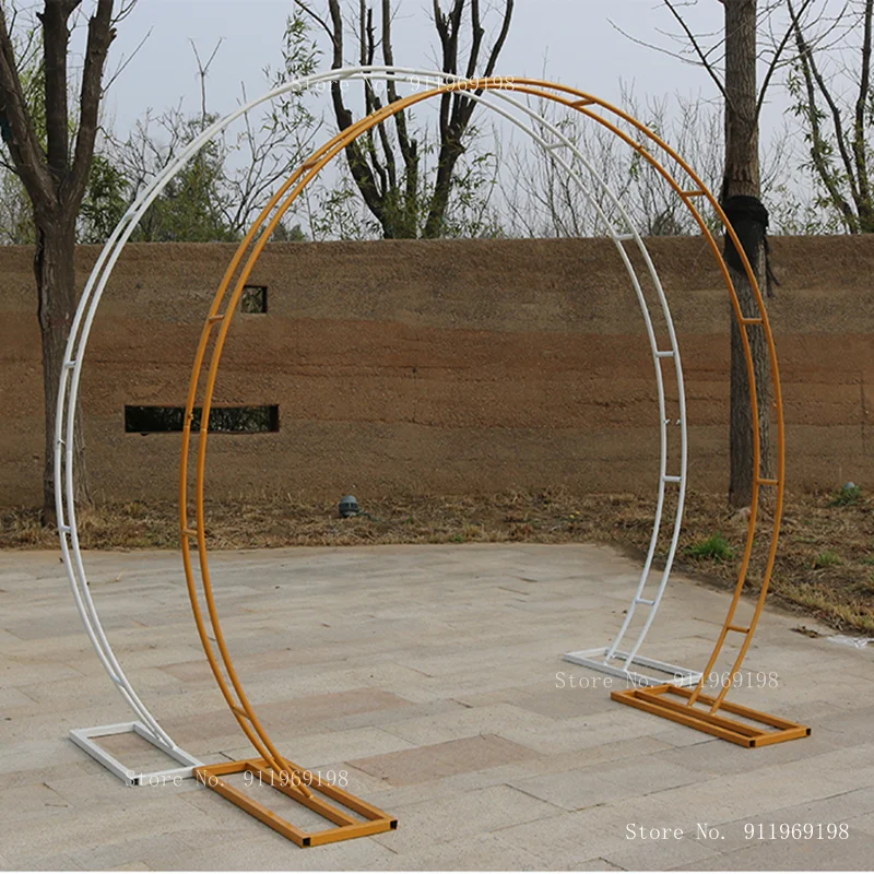 

Metal Circle Wedding Arch, Outdoor Marriage Birthday Party, Round Arch Decoration, Background Shelf Decoration Flower Arch Frame