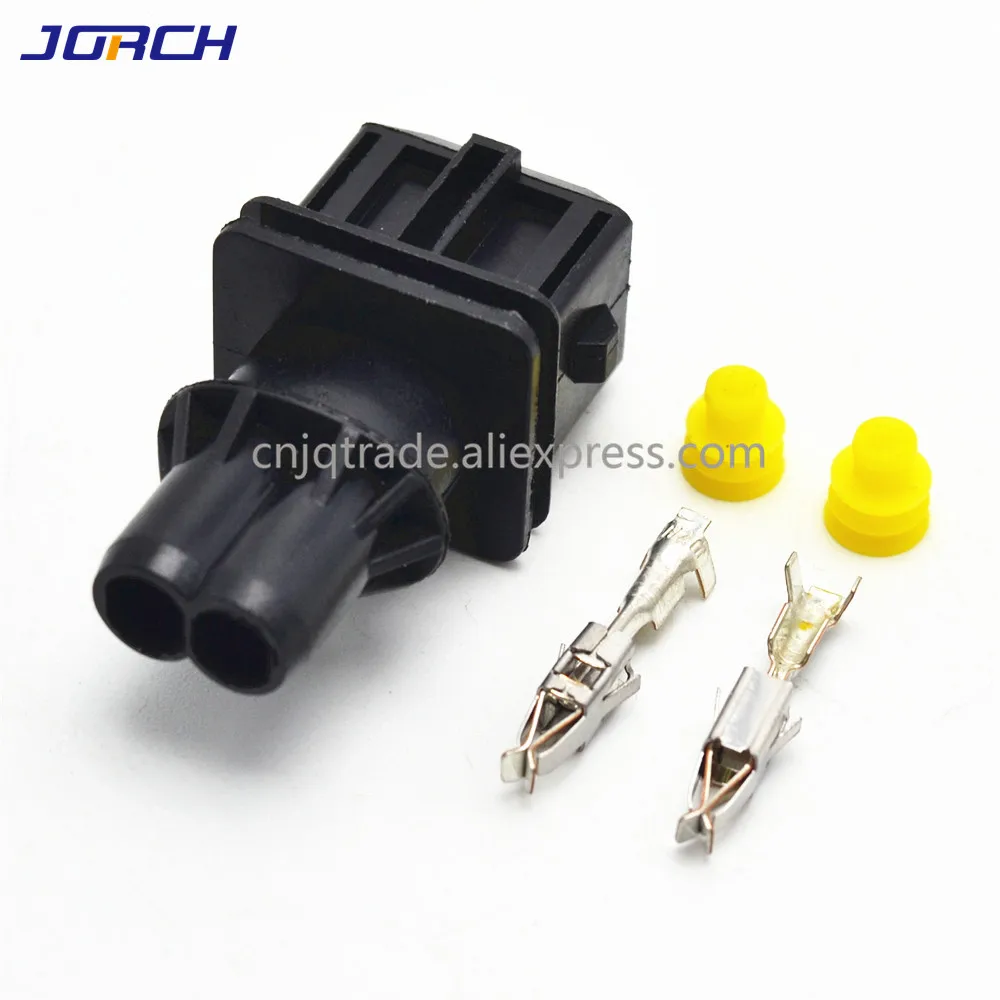5 Sets 2 Pin Plastic Auto Electrical Waterproof Wire Harness Nozzle Plug Cable Connector 106462-1