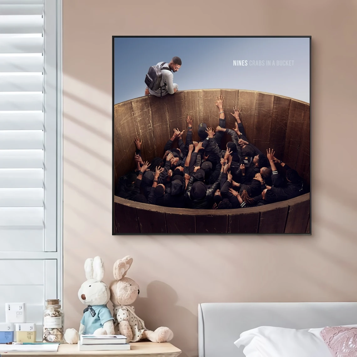 Nines Crabs in a Bucket Music Album Cover Canvas Poster Hip Hop Rapper Pop Music Celebrity Wall Painting Art Decoration