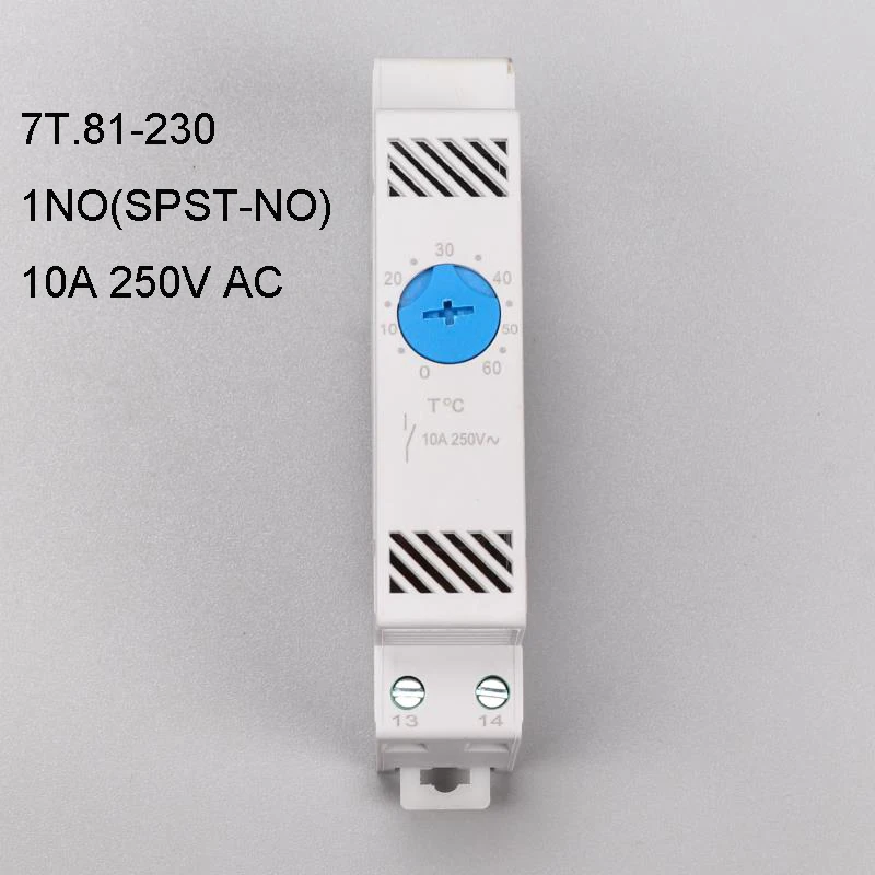 Thermostat Industrial Temperature Controller for Din Rail (NO and NC)