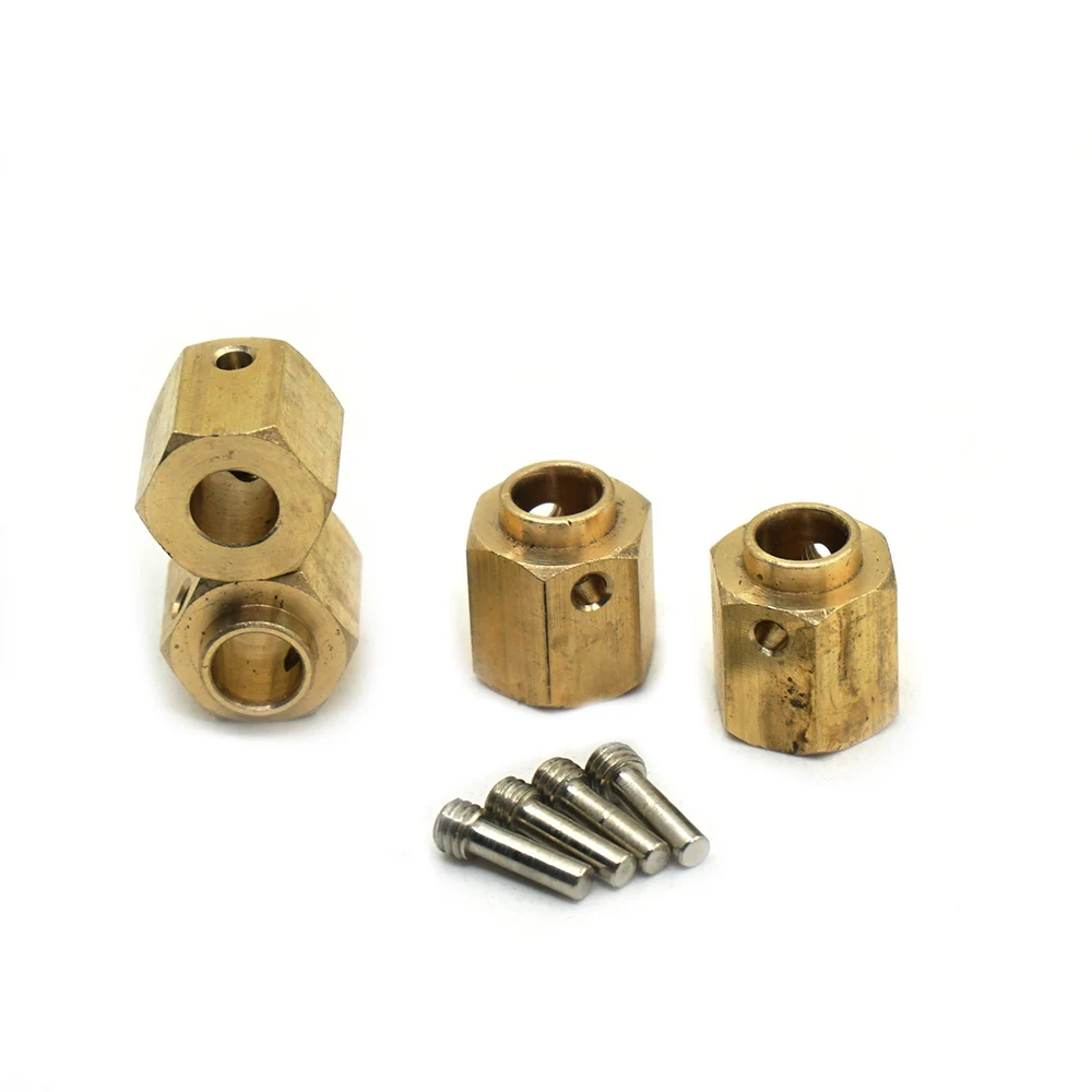 AXSPEED 5/8/9/10/11/12/15/20 mm schweres Messing 12 mm Radnaben Sechskant verlängerter Adapter für TRX-4 TRX-6 1/10 RC Crawler Autoteile – Detail 38