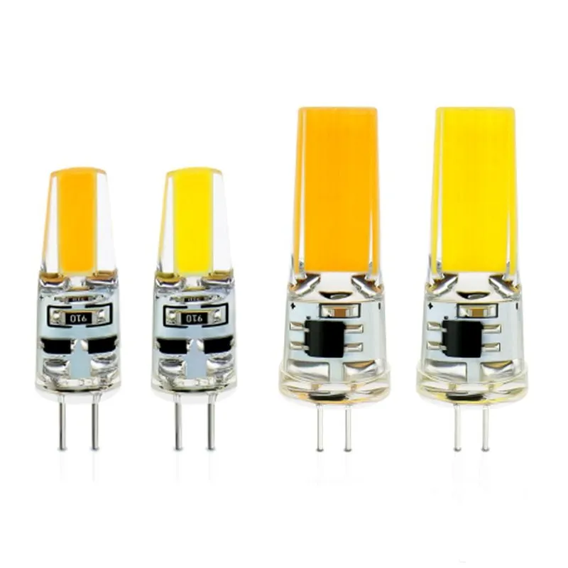 

10pcs LED G4 Lamp Bulb AC DC Dimmable cob led 12V 220V 110V 3W 6W COB SMD LED Lighting replace Halogen Spotlight Chandelier