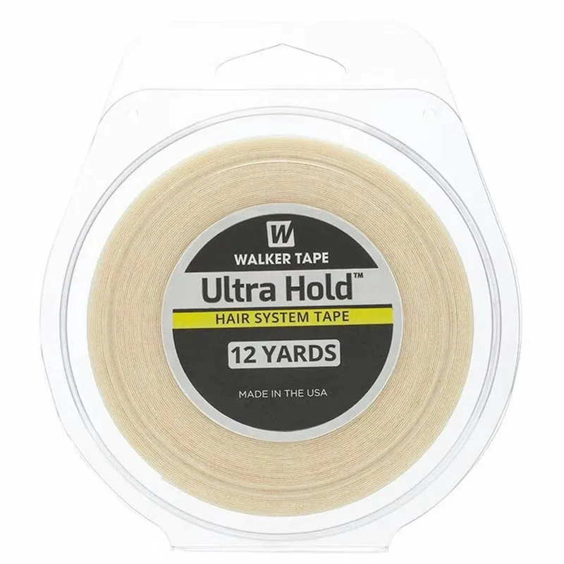 1 Roll 12yards White Ultra Hold Double Sided Adhesives Hair Tape For Hair Toupee/ Lace Wigs Adhesive Wig Tape 1.27/1.9/2.54cm
