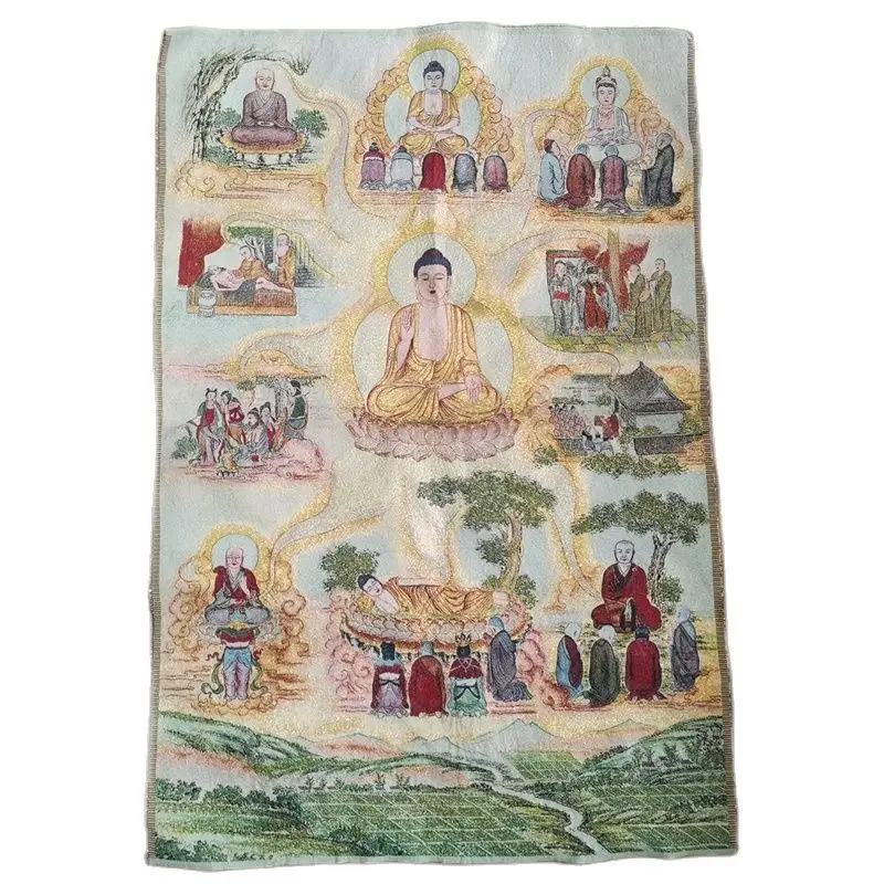 

Chinese Tibetan Embroidery Thangka Buddha Paintings